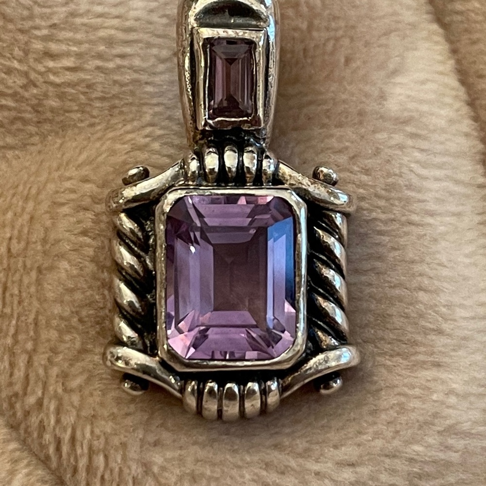 Beautiful Amethyst Sterling Silver Pendant